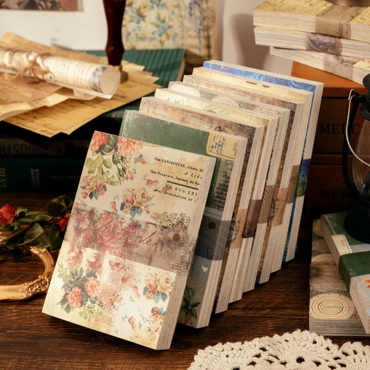 100 pcs Vintage Scrapbook Paper